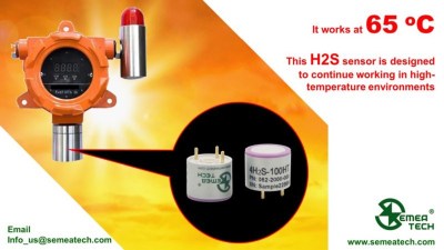 Высокотемпературный, электрохимический датчик (H2S) сероводорода 4H2S-100HT от SemeaTech