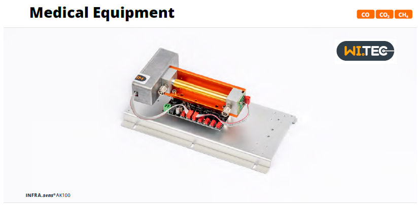 Сконструированный без движущихся частей и оснащённый электрически модулируемым ИК-источником